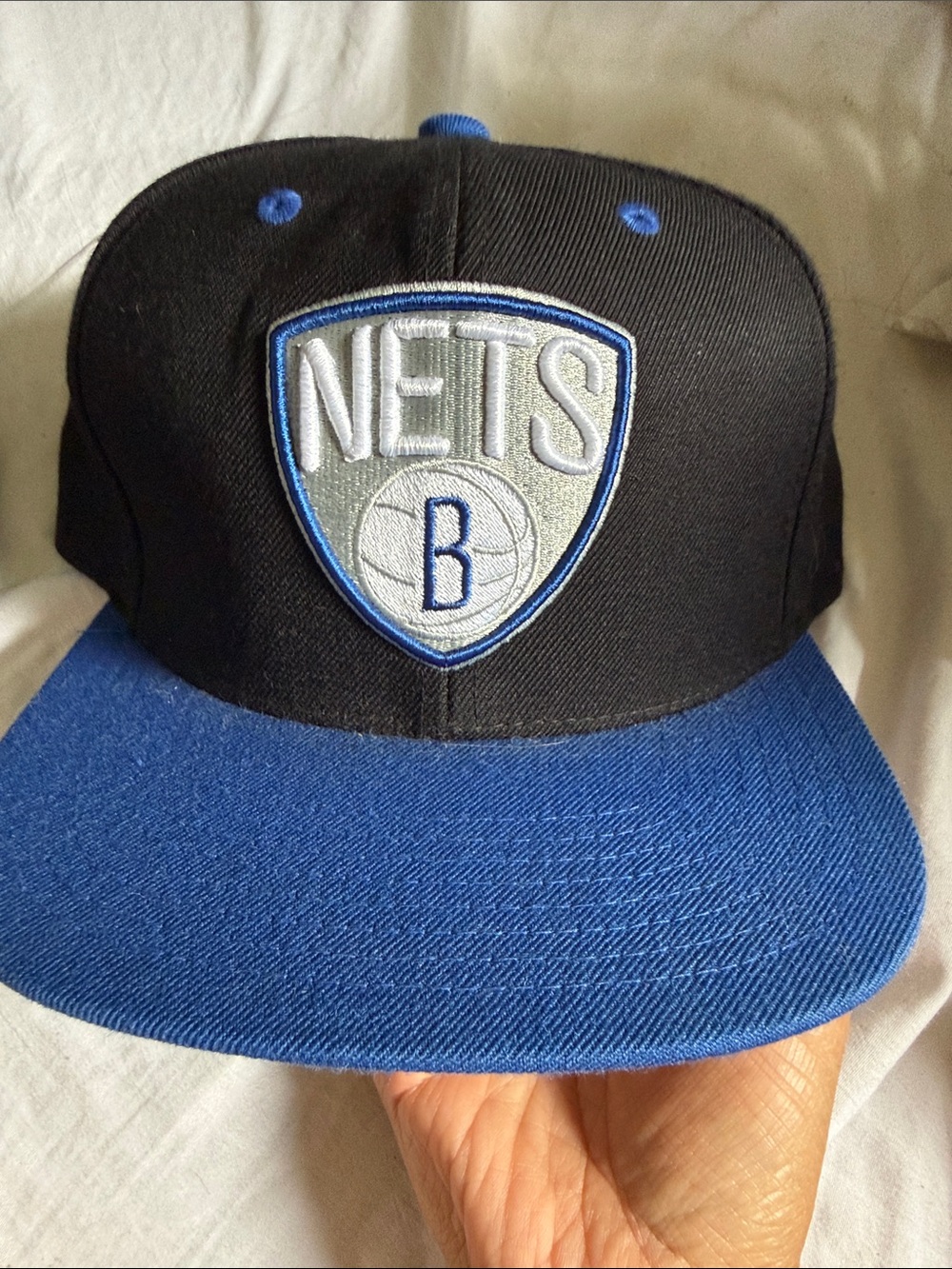 Brooklyn Nets Black & Royal Blue Snapback Hat